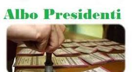 Albo delle persone idonee all'Ufficio di PRESIDENTE DI SEGGIO